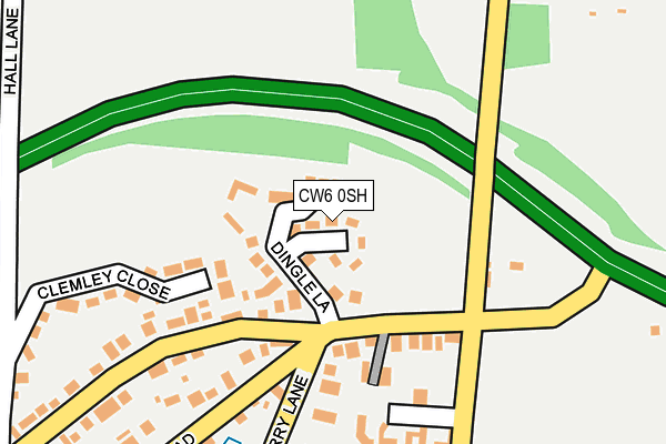 CW6 0SH map - OS OpenMap – Local (Ordnance Survey)