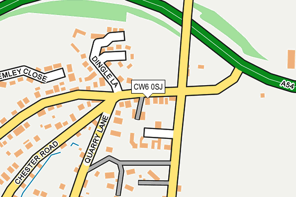 CW6 0SJ map - OS OpenMap – Local (Ordnance Survey)