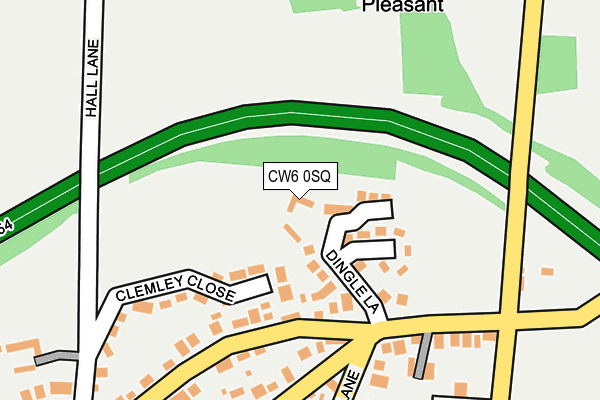 CW6 0SQ map - OS OpenMap – Local (Ordnance Survey)