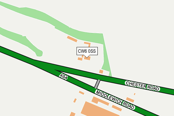 CW6 0SS map - OS OpenMap – Local (Ordnance Survey)