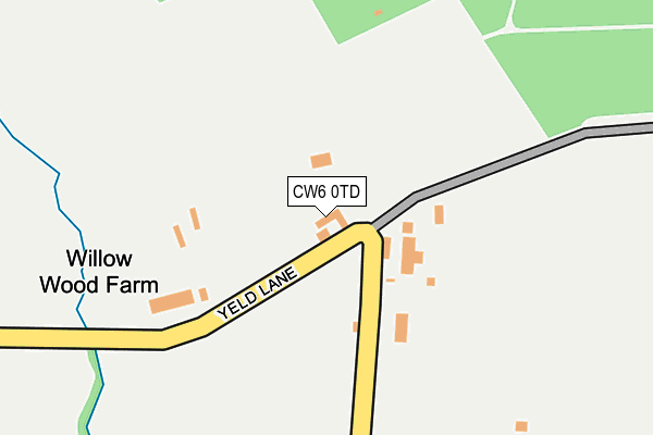 CW6 0TD map - OS OpenMap – Local (Ordnance Survey)