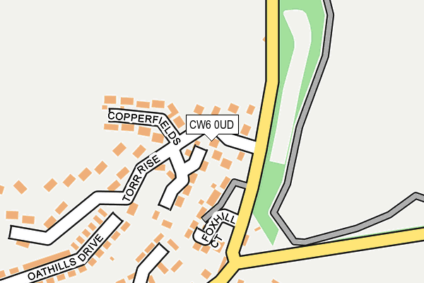 CW6 0UD map - OS OpenMap – Local (Ordnance Survey)