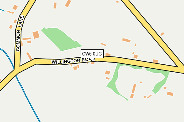 CW6 0UG map - OS OpenMap – Local (Ordnance Survey)