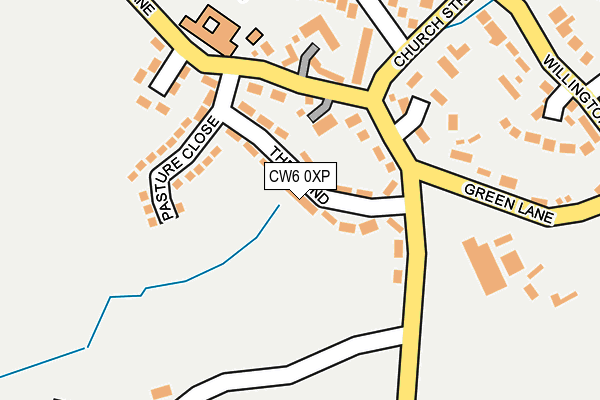 CW6 0XP map - OS OpenMap – Local (Ordnance Survey)