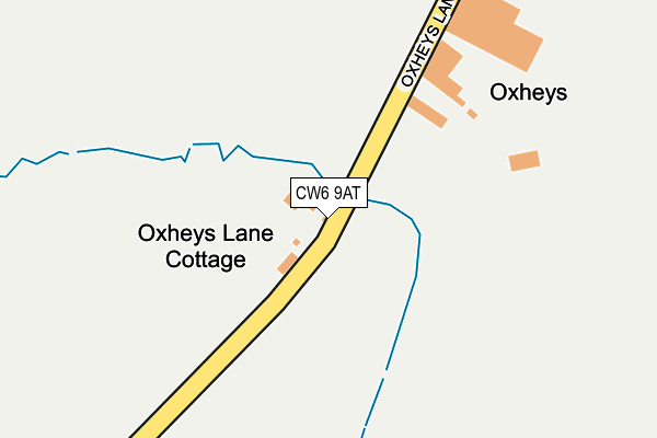 CW6 9AT map - OS OpenMap – Local (Ordnance Survey)