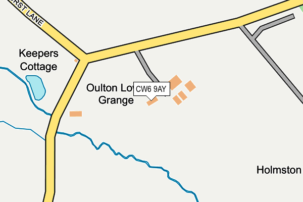 CW6 9AY map - OS OpenMap – Local (Ordnance Survey)