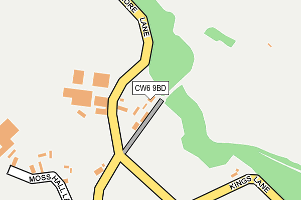 CW6 9BD map - OS OpenMap – Local (Ordnance Survey)