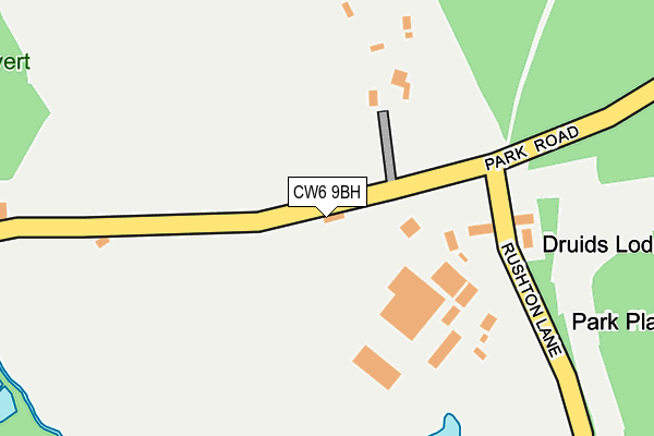 CW6 9BH map - OS OpenMap – Local (Ordnance Survey)