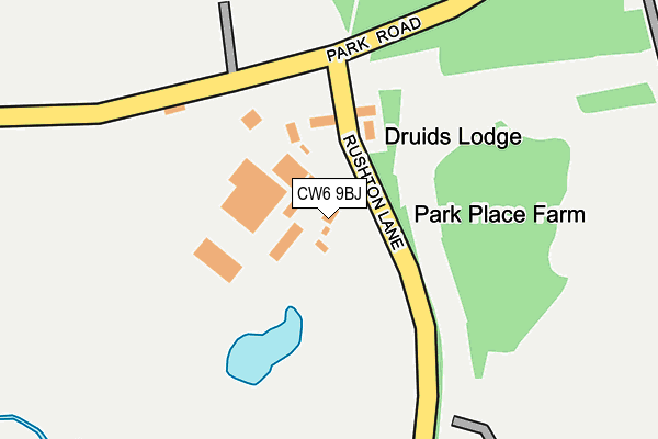 CW6 9BJ map - OS OpenMap – Local (Ordnance Survey)