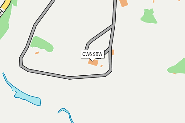 CW6 9BW map - OS OpenMap – Local (Ordnance Survey)