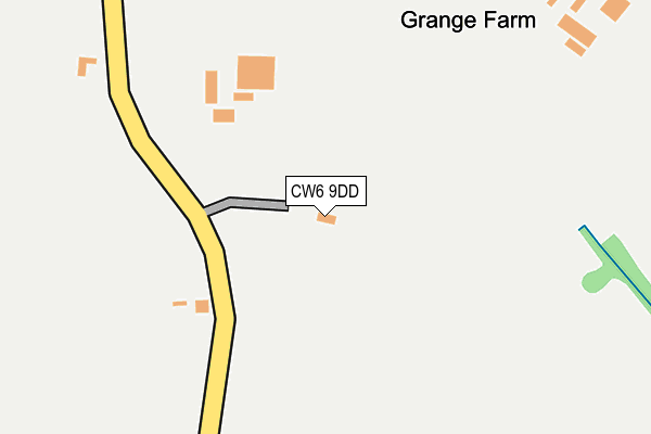 CW6 9DD map - OS OpenMap – Local (Ordnance Survey)