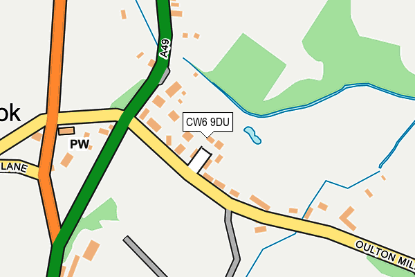 CW6 9DU map - OS OpenMap – Local (Ordnance Survey)