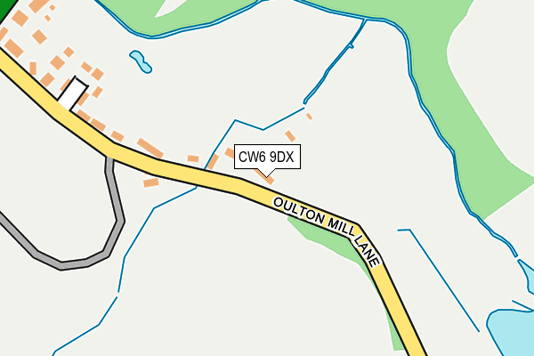 CW6 9DX map - OS OpenMap – Local (Ordnance Survey)