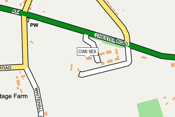 CW6 9EX map - OS OpenMap – Local (Ordnance Survey)