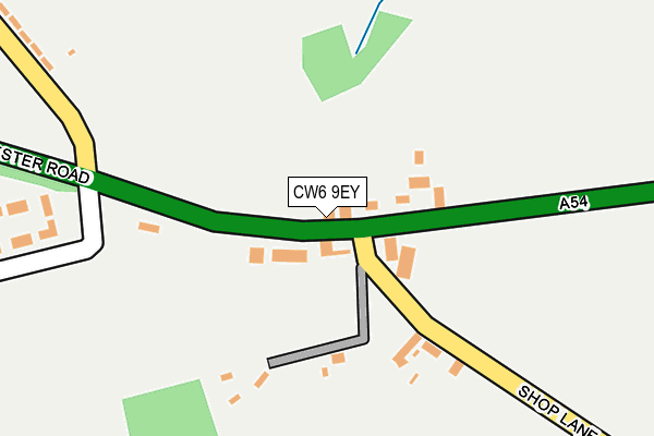 CW6 9EY map - OS OpenMap – Local (Ordnance Survey)