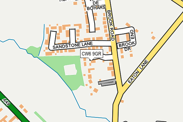 CW6 9GR map - OS OpenMap – Local (Ordnance Survey)