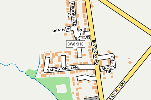 CW6 9HG map - OS OpenMap – Local (Ordnance Survey)