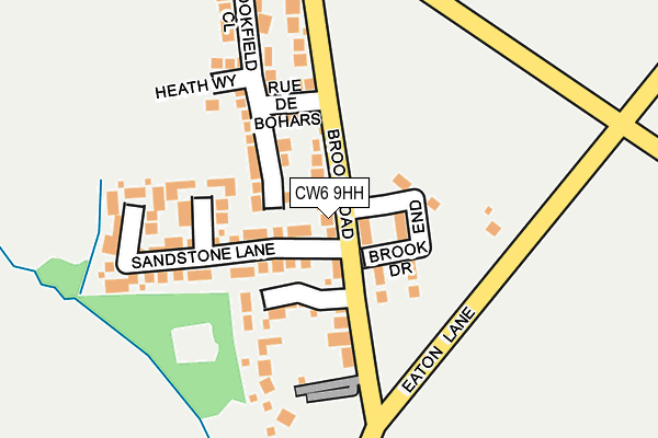 CW6 9HH map - OS OpenMap – Local (Ordnance Survey)