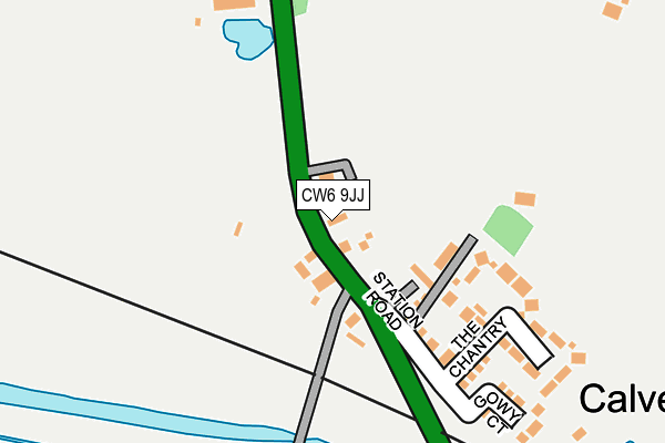 CW6 9JJ map - OS OpenMap – Local (Ordnance Survey)