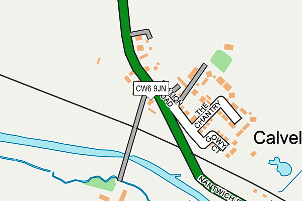 CW6 9JN map - OS OpenMap – Local (Ordnance Survey)