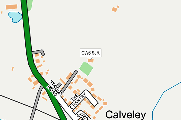 CW6 9JR map - OS OpenMap – Local (Ordnance Survey)