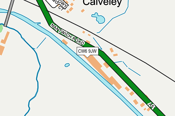 CW6 9JW map - OS OpenMap – Local (Ordnance Survey)