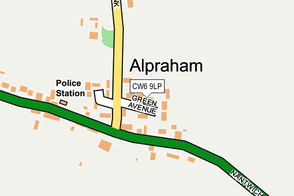 CW6 9LP map - OS OpenMap – Local (Ordnance Survey)