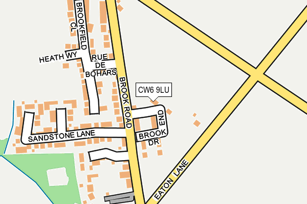 CW6 9LU map - OS OpenMap – Local (Ordnance Survey)