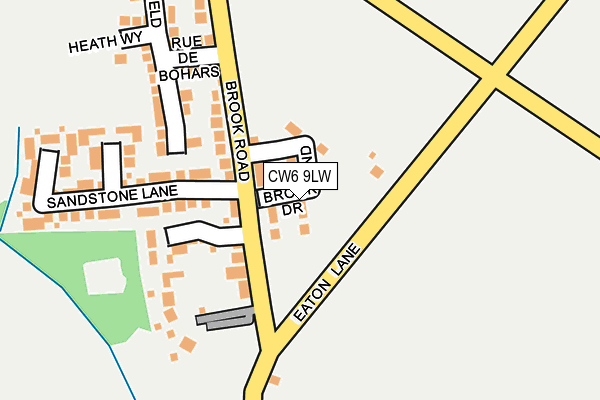 CW6 9LW map - OS OpenMap – Local (Ordnance Survey)