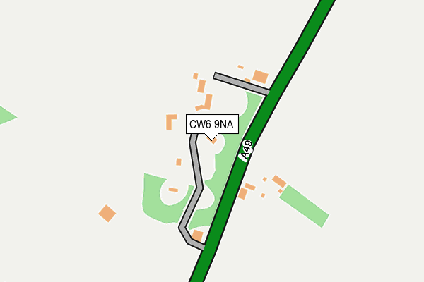 CW6 9NA map - OS OpenMap – Local (Ordnance Survey)