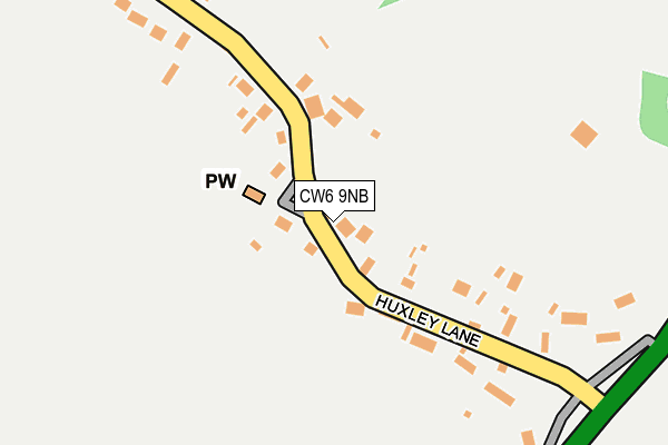 CW6 9NB map - OS OpenMap – Local (Ordnance Survey)