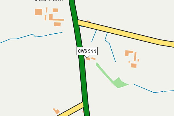 CW6 9NN map - OS OpenMap – Local (Ordnance Survey)