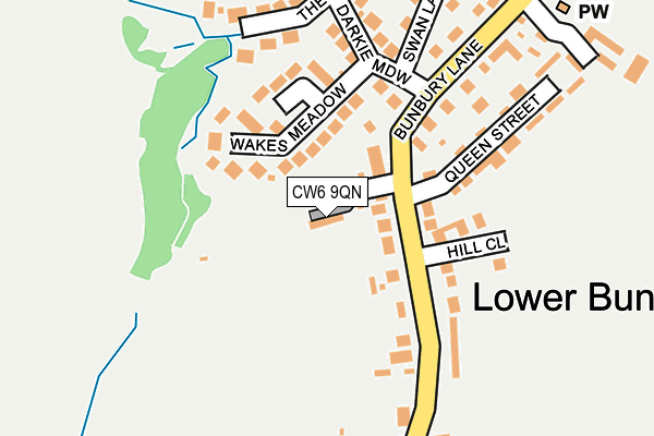 CW6 9QN map - OS OpenMap – Local (Ordnance Survey)