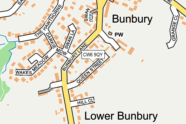 CW6 9QY map - OS OpenMap – Local (Ordnance Survey)