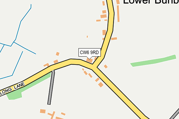 CW6 9RD map - OS OpenMap – Local (Ordnance Survey)