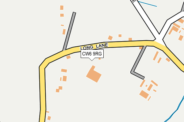 CW6 9RG map - OS OpenMap – Local (Ordnance Survey)