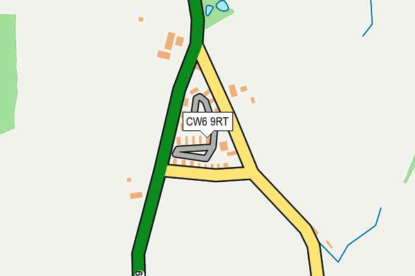 CW6 9RT map - OS OpenMap – Local (Ordnance Survey)