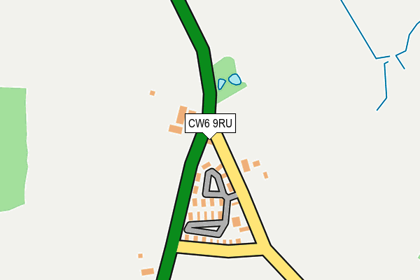 CW6 9RU map - OS OpenMap – Local (Ordnance Survey)