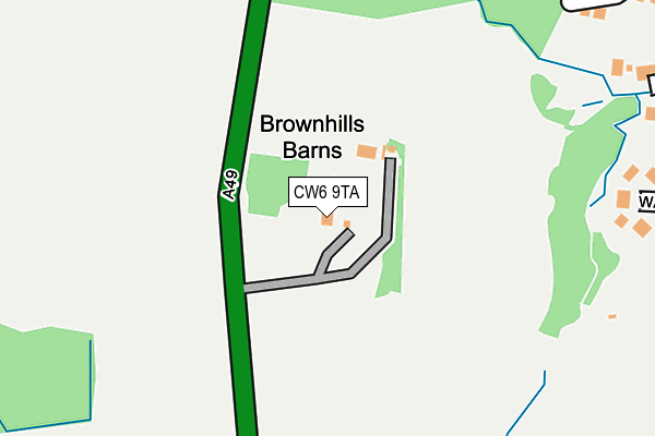 CW6 9TA map - OS OpenMap – Local (Ordnance Survey)