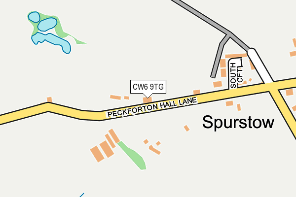 CW6 9TG map - OS OpenMap – Local (Ordnance Survey)