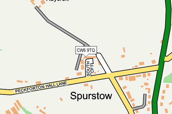 CW6 9TQ map - OS OpenMap – Local (Ordnance Survey)