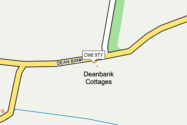 CW6 9TY map - OS OpenMap – Local (Ordnance Survey)