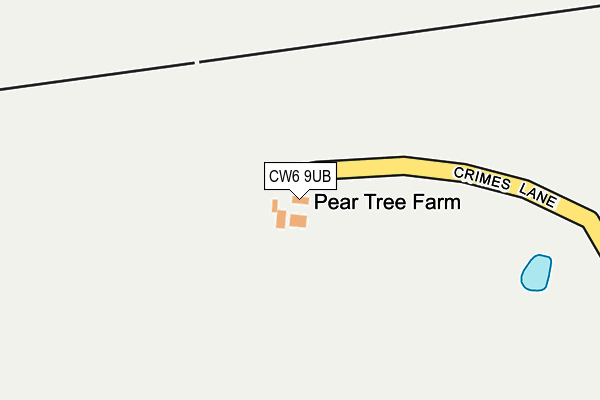 CW6 9UB map - OS OpenMap – Local (Ordnance Survey)