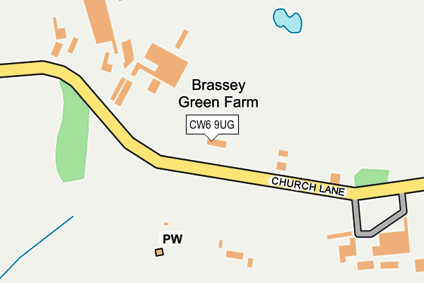 CW6 9UG map - OS OpenMap – Local (Ordnance Survey)