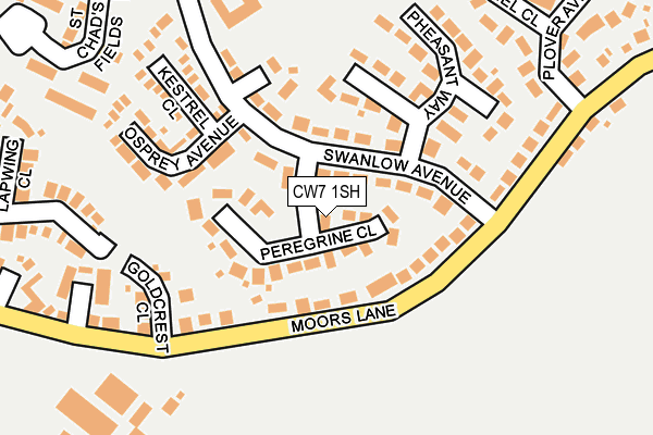 CW7 1SH map - OS OpenMap – Local (Ordnance Survey)