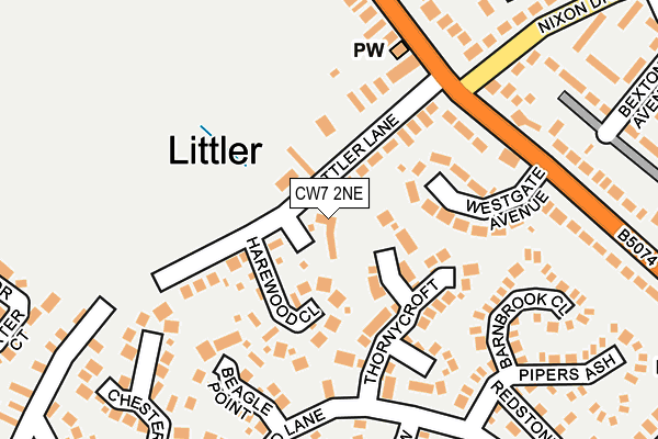 Map of LITTLER GRANGE DAY NURSERY LIMITED at local scale