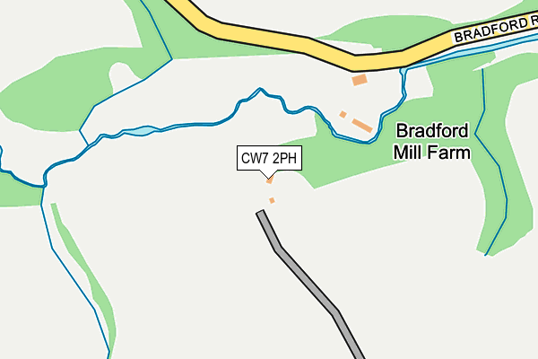 CW7 2PH map - OS OpenMap – Local (Ordnance Survey)