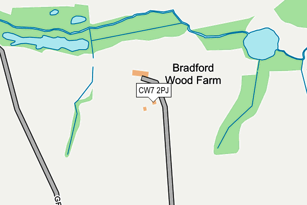 CW7 2PJ map - OS OpenMap – Local (Ordnance Survey)