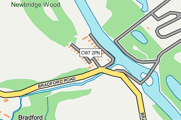 CW7 2PN map - OS OpenMap – Local (Ordnance Survey)