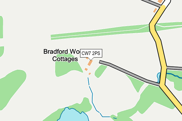 CW7 2PS map - OS OpenMap – Local (Ordnance Survey)